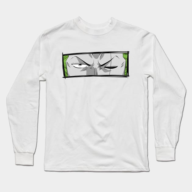 Pirate Hunter Eyes Long Sleeve T-Shirt by richardsimpsonart